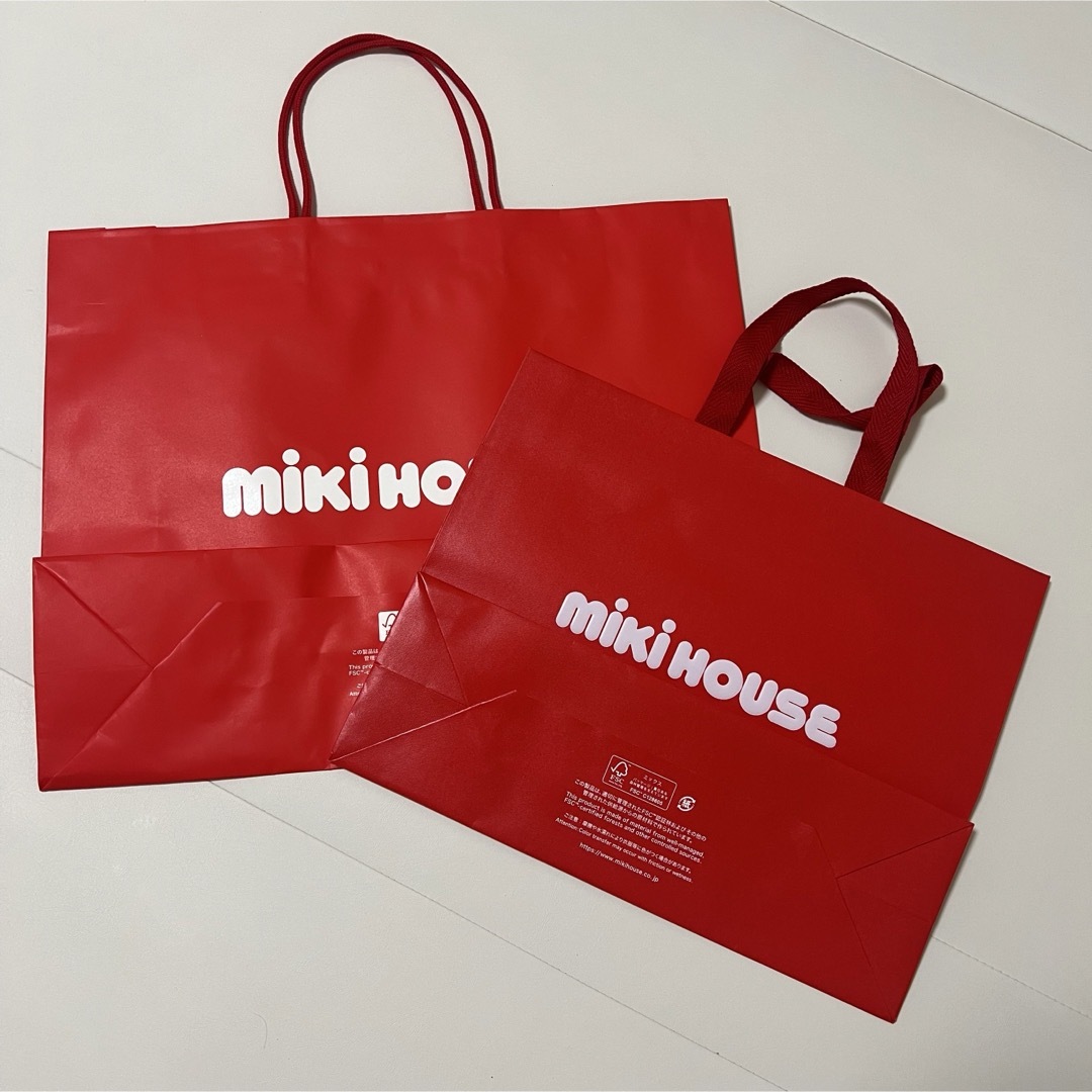 mikihouse(ミキハウス)のmikiHOUSEショッパー　× 2枚 レディースのバッグ(ショップ袋)の商品写真