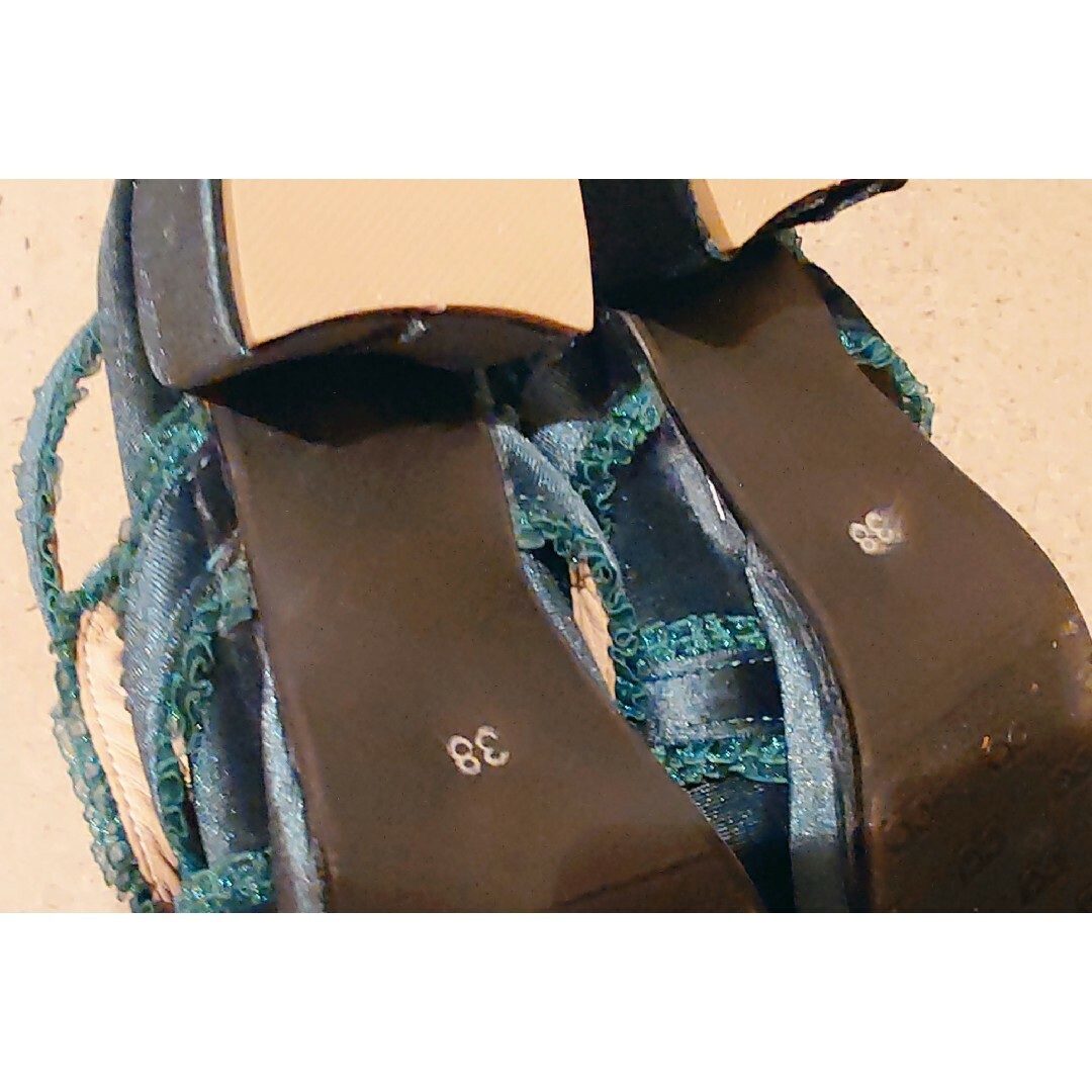 ロリータ 靴 グリーン パンプス 24センチ アクシーズファム 夢展望系 レディースの靴/シューズ(ハイヒール/パンプス)の商品写真