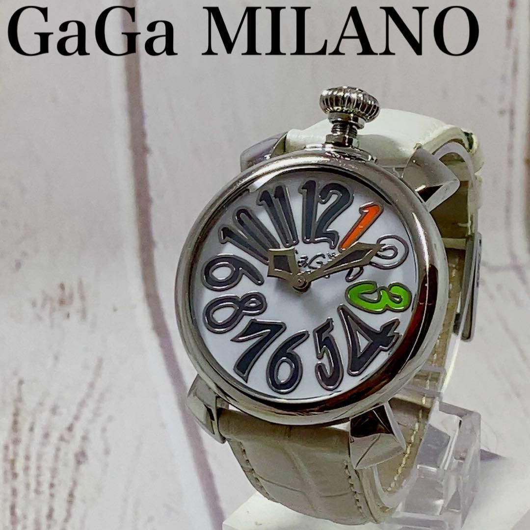 GaGa MILANO(ガガミラノ)の魅惑【電池交換済】メンズ腕時計Gaga Milanoガガミラノマヌアーレ2627 メンズの時計(腕時計(アナログ))の商品写真