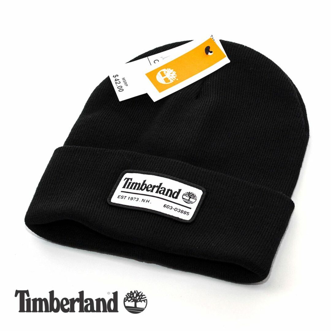 Timberland(ティンバーランド)のニットキャップ 帽子 ティンバーランド ブラック 2PFJW-01 USA メンズの帽子(ニット帽/ビーニー)の商品写真