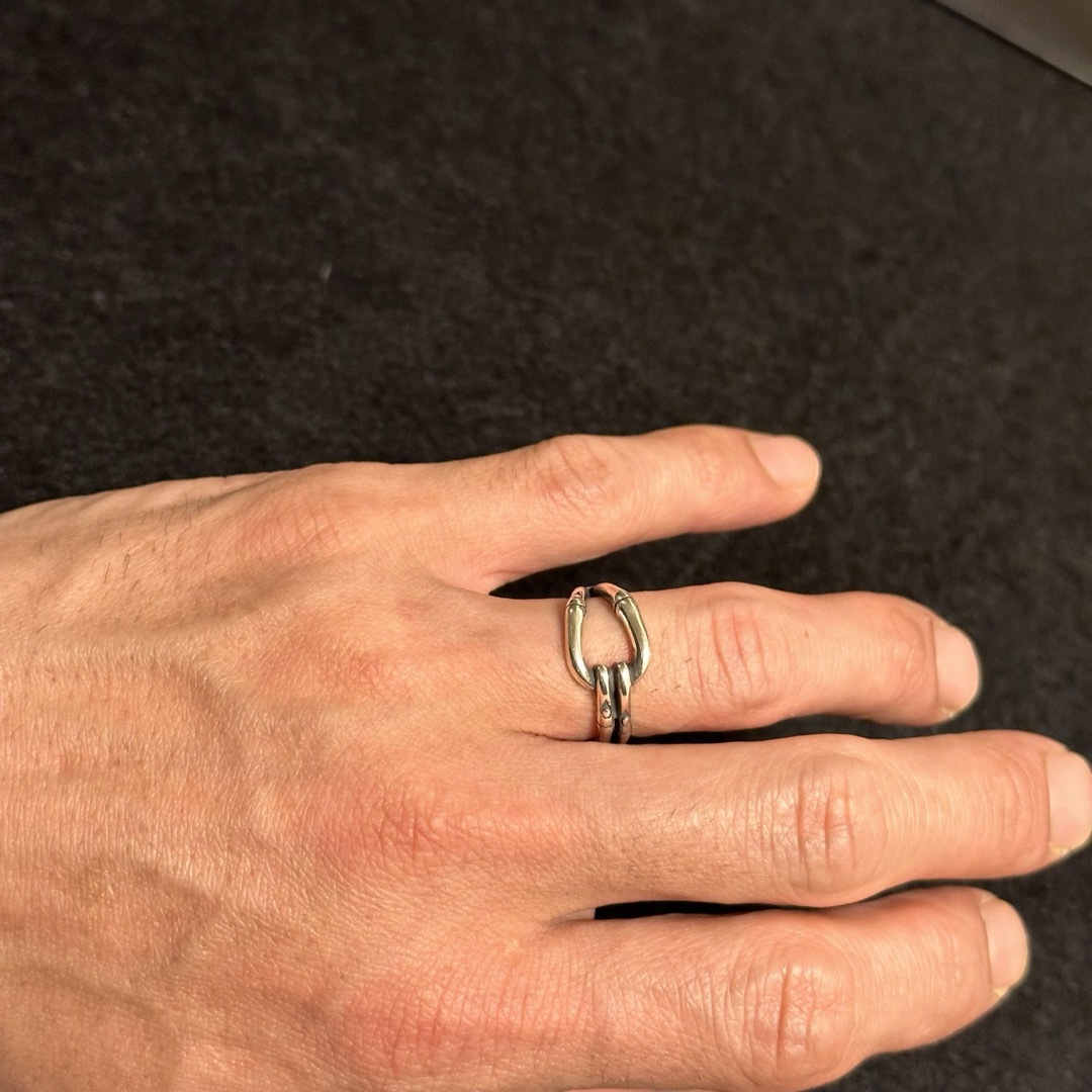 【新品未使用】シルバー925 リング　指輪　3個セット　メキシカンジュエリー メンズのアクセサリー(リング(指輪))の商品写真
