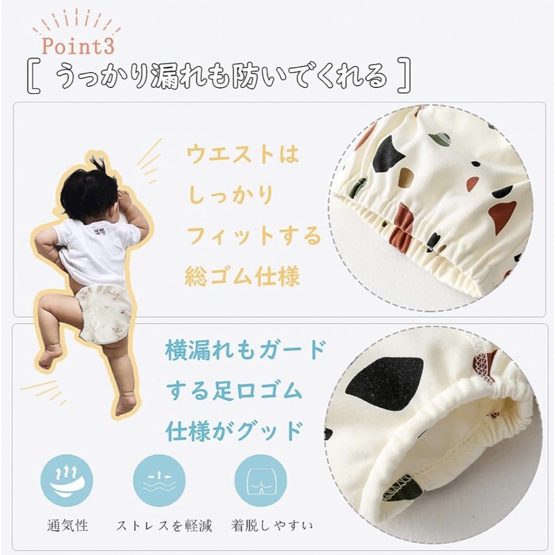 新品 未使用品 トレーニングパンツ　6層　3枚セット　110cm  キッズ/ベビー/マタニティのおむつ/トイレ用品(トレーニングパンツ)の商品写真