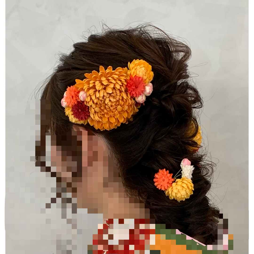 【美品】ヘアアクセサリー ハンドメイドのアクセサリー(ヘアアクセサリー)の商品写真