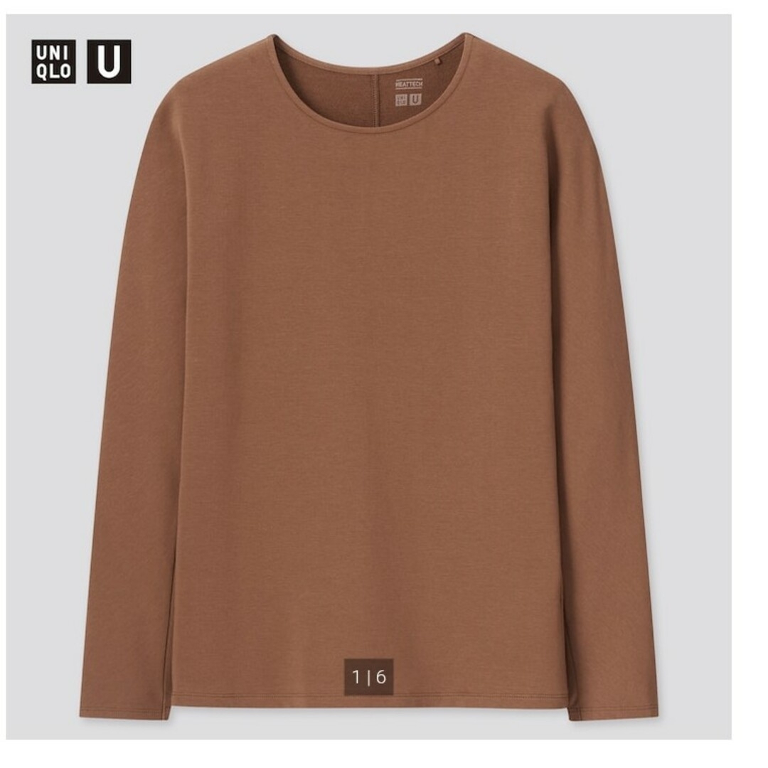 UNIQLO(ユニクロ)のヒートテックコットンクルーネックT（長袖）Ｌ レディースのトップス(Tシャツ(長袖/七分))の商品写真