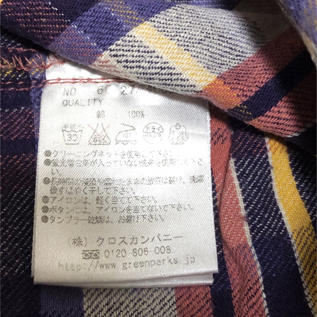 chocol raffine robe(ショコラフィネローブ)のポロシャツ　チェック　ポロシャツ　レディース　襟付き　丸襟　洗濯可　Fサイズ レディースのトップス(ポロシャツ)の商品写真