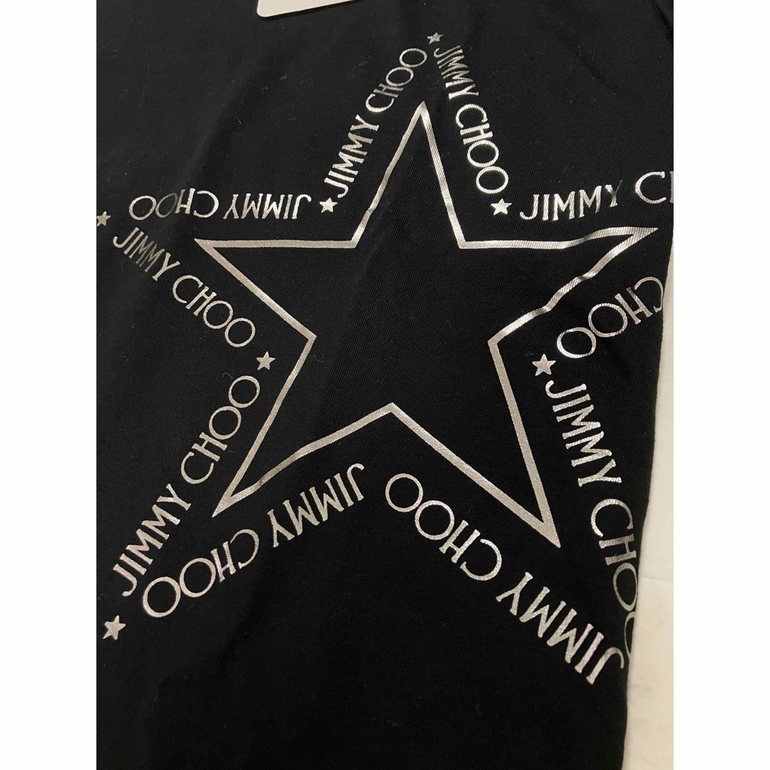 JIMMY CHOO(ジミーチュウ)の新品未使用　ジミーチュウ　JIMMY CHOO Tシャツ　Sサイズ　ブラック レディースのトップス(Tシャツ(半袖/袖なし))の商品写真