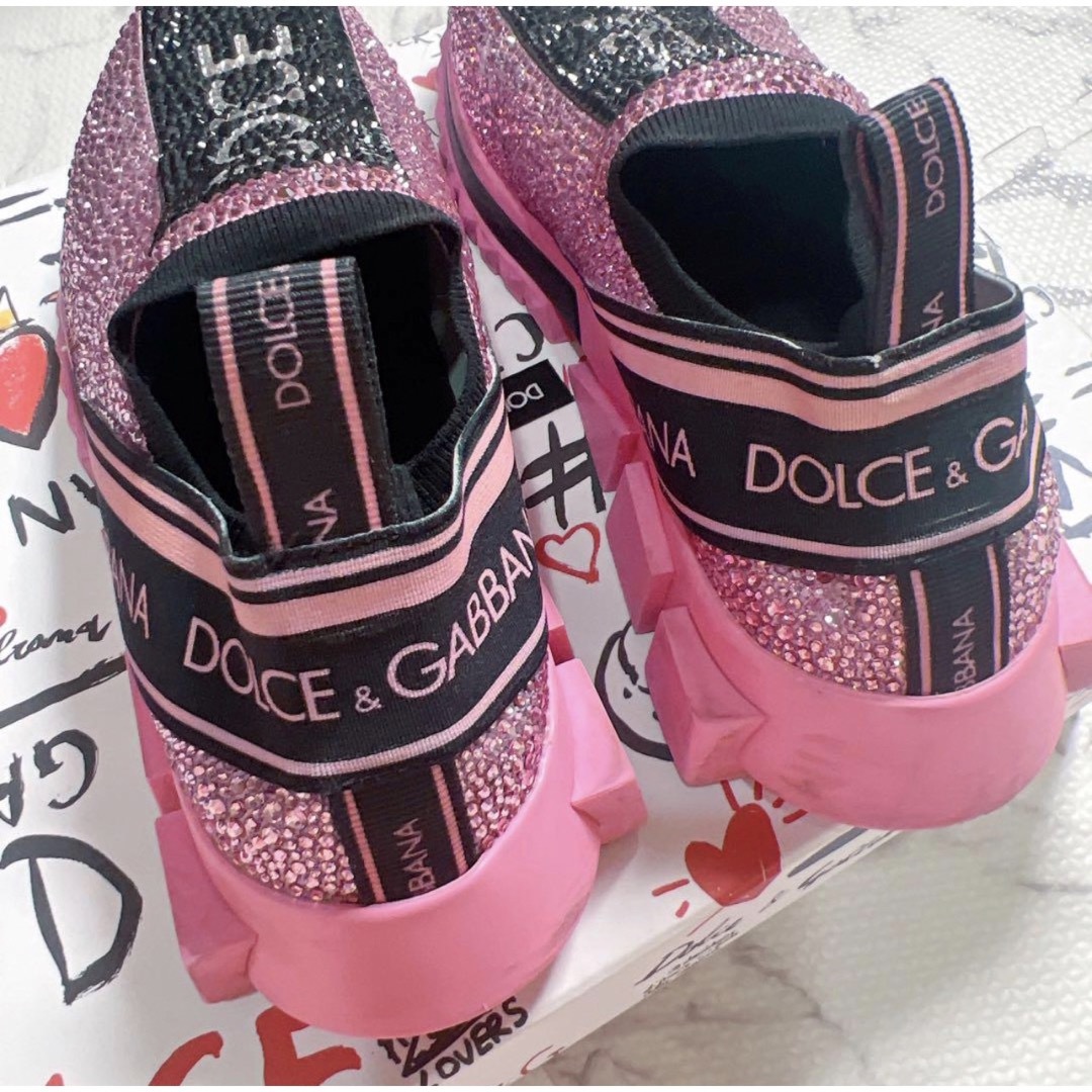 DOLCE&GABBANA(ドルチェアンドガッバーナ)のドルガバ DOLCE&GABBANA ソレントスニーカー スワロ ストーン レディースの靴/シューズ(スニーカー)の商品写真