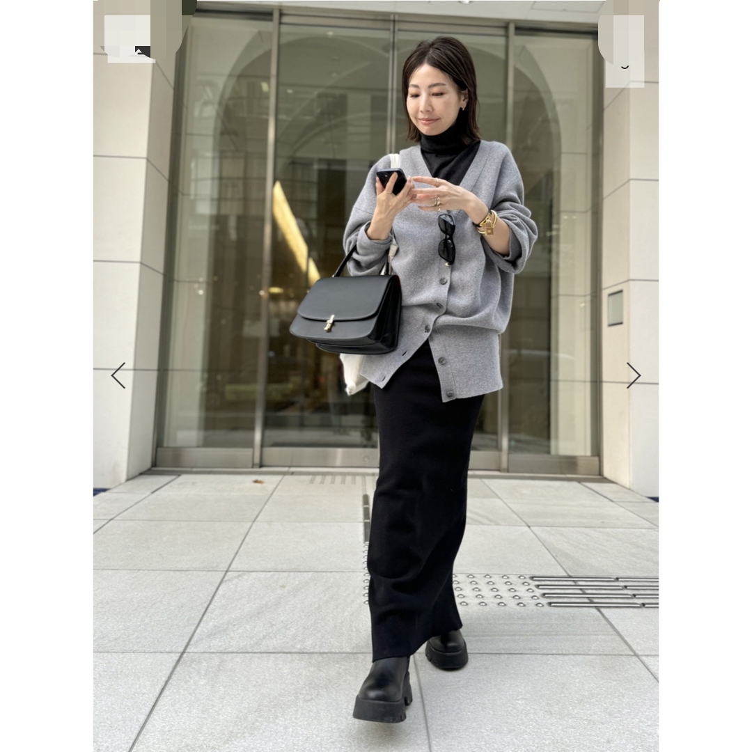 L´Appartement Volume Knit Cardigan グレー トップス L´Appartement Volume Knit Cardigan グレー トップス