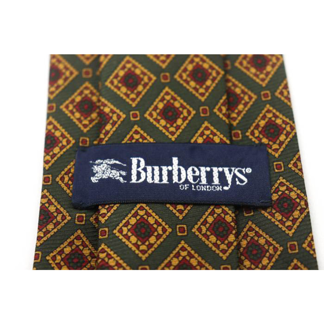 BURBERRY(バーバリー)のバーバリーズ ブランド ネクタイ シルク 小紋柄 総柄 ホースマーク メンズ グリーン Burberrys メンズのファッション小物(ネクタイ)の商品写真