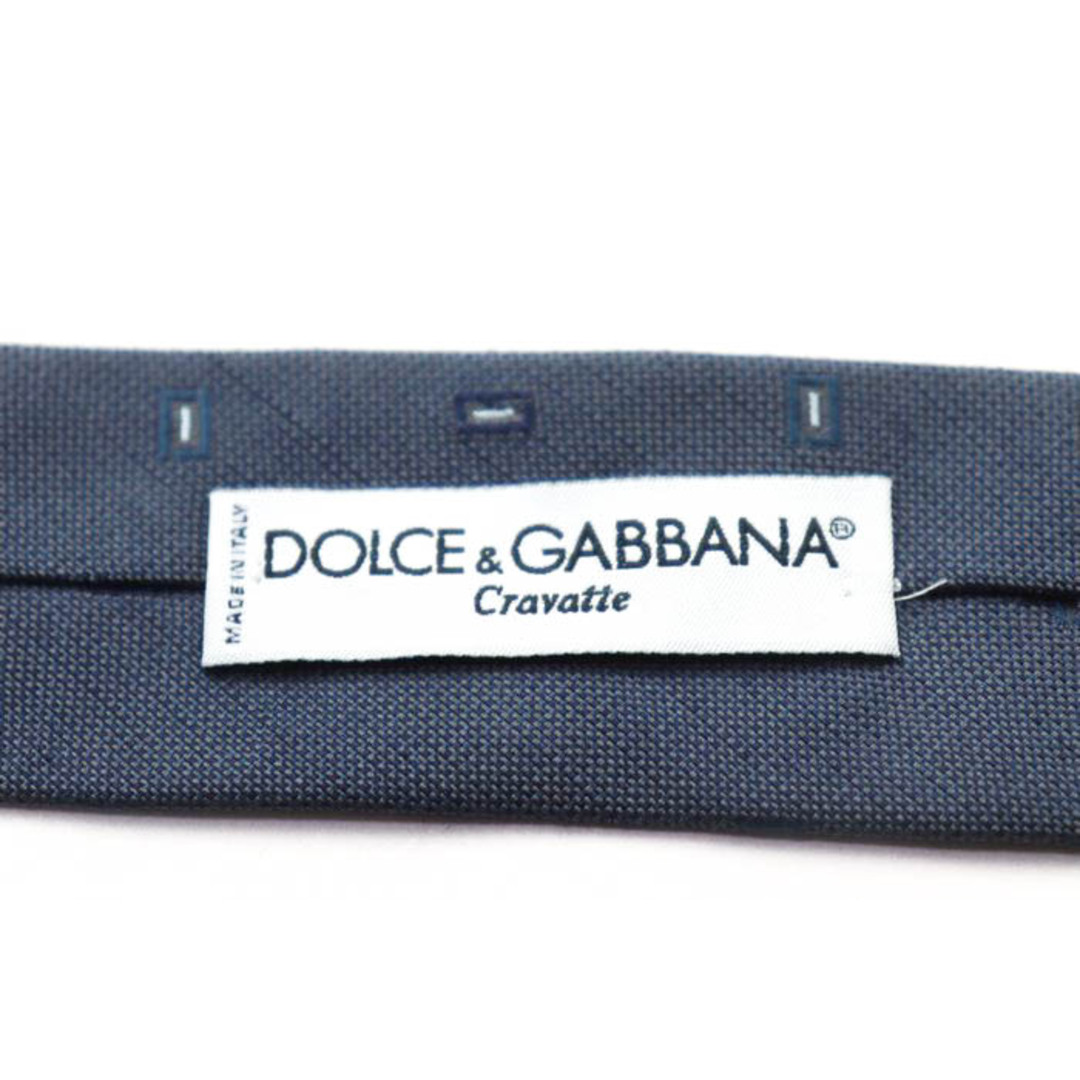 DOLCE&GABBANA(ドルチェアンドガッバーナ)のドルチェアンドガッバーナ ブランド ネクタイ シルク 小紋柄 総柄 伊製生地 メンズ ネイビー DOLCE&GABBANA メンズのファッション小物(ネクタイ)の商品写真