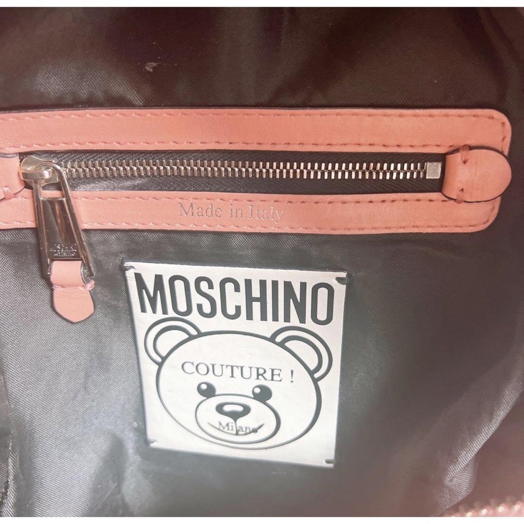 MOSCHINO(モスキーノ)のモスキーノ リュック MOSCHINO ピンク くま かわいい レディースのバッグ(リュック/バックパック)の商品写真