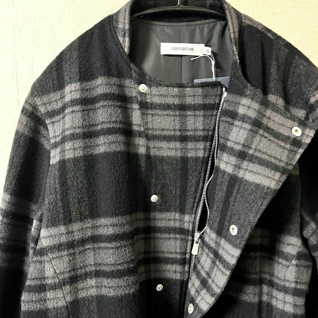 nonnative(ノンネイティブ)の★定価7.5万タグ付き★nonnativeノンネイティブ ウールチェックコート メンズのジャケット/アウター(ステンカラーコート)の商品写真