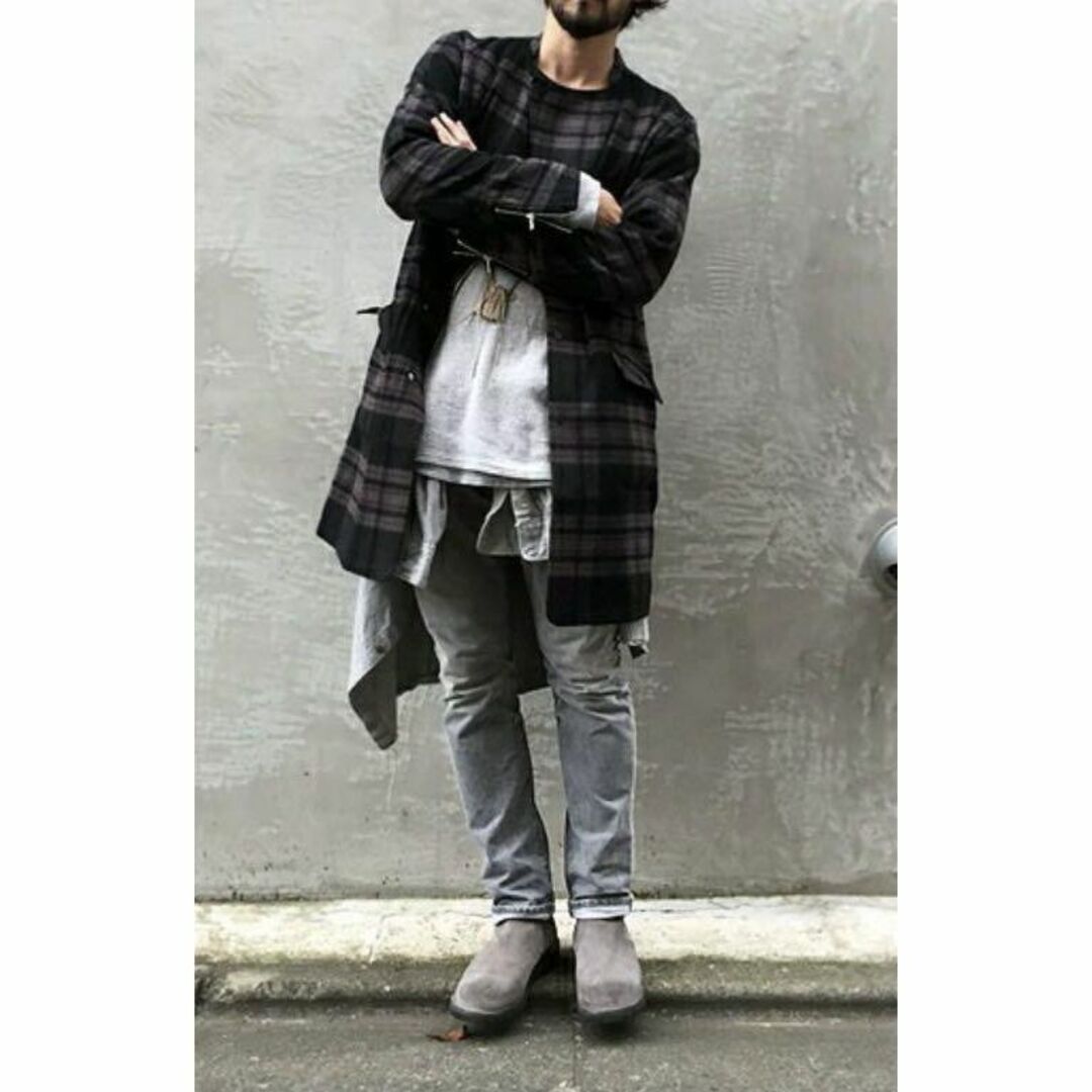 nonnative(ノンネイティブ)の★定価7.5万タグ付き★nonnativeノンネイティブ ウールチェックコート メンズのジャケット/アウター(ステンカラーコート)の商品写真