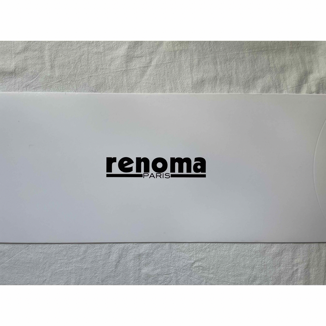 【新品】RENOMA PARIS マフラー グリーン カシミヤ ロゴ 刺繍 レディースのファッション小物(マフラー/ショール)の商品写真