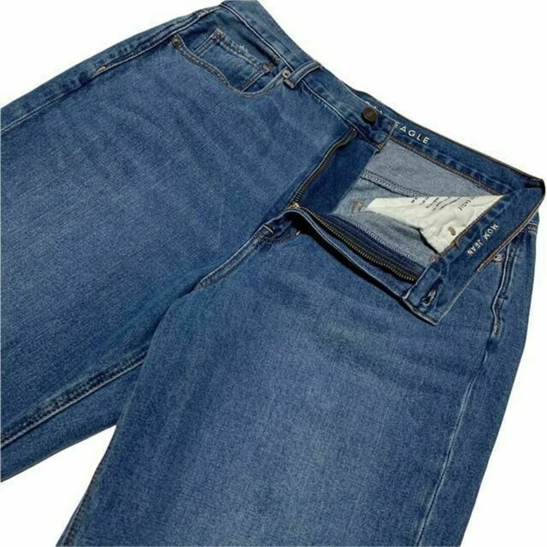 American Eagle(アメリカンイーグル)のアメリカンイーグル MOM JEAN ダメージ加工 US10 ウエスト76cm レディースのパンツ(デニム/ジーンズ)の商品写真