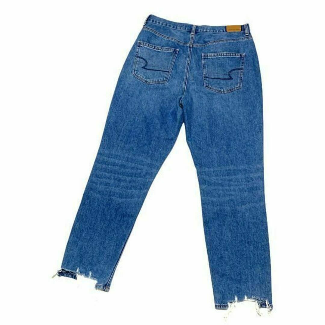 American Eagle(アメリカンイーグル)のアメリカンイーグル MOM JEAN ダメージ加工 US10 ウエスト76cm レディースのパンツ(デニム/ジーンズ)の商品写真