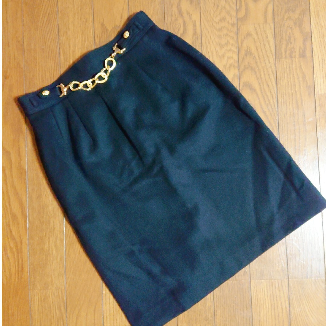 ブラック タイトスカート レディースのスカート(ひざ丈スカート)の商品写真