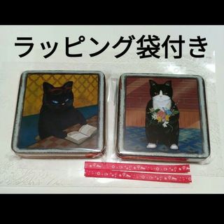 カルディ(KALDI)のカルディ　レトロ猫スクエア缶クランチ(菓子/デザート)