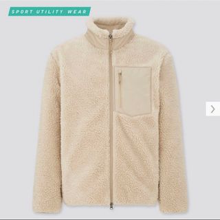 ユニクロ(UNIQLO)のユニクロ　防風ボアフリースジャケット　XL ブロックテック(ブルゾン)