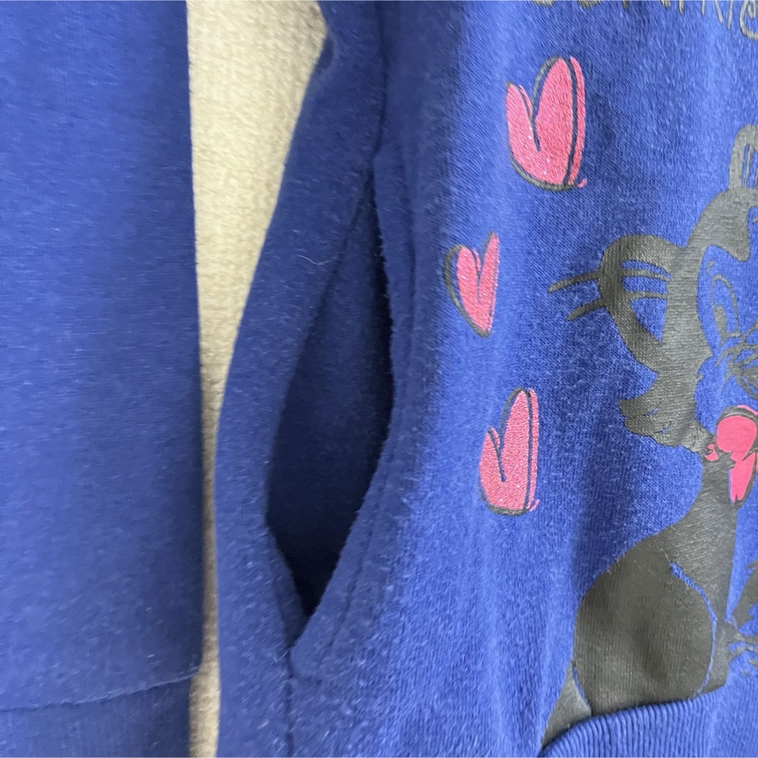 Disney(ディズニー)のミニーちゃん スウェットパーカー 130cm キッズ/ベビー/マタニティのキッズ服女の子用(90cm~)(ジャケット/上着)の商品写真