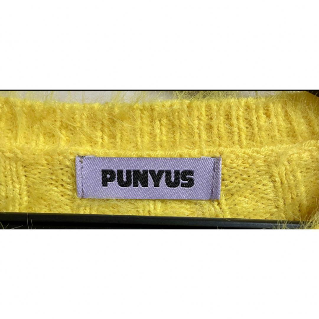 PUNYUS(プニュズ)のPUNYUS ニット　イエロー レディースのトップス(ニット/セーター)の商品写真