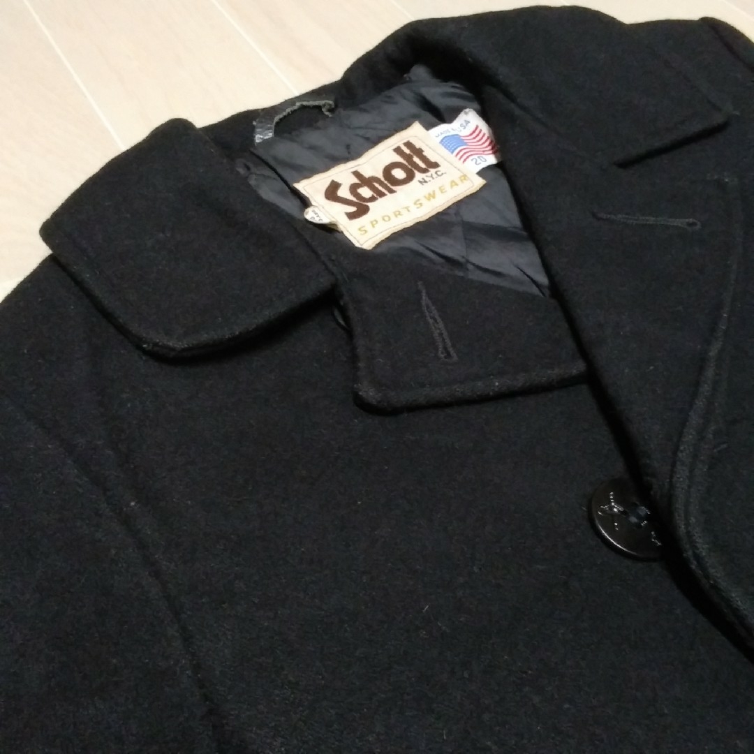 schott(ショット)の【Schott】ショット ピーコート 750B サイズ 20 90’s USA製 メンズのジャケット/アウター(ピーコート)の商品写真