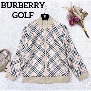 バーバリー(BURBERRY)の美品 BURBERRY リバーシブルブルゾン ノバチェック L(ブルゾン)