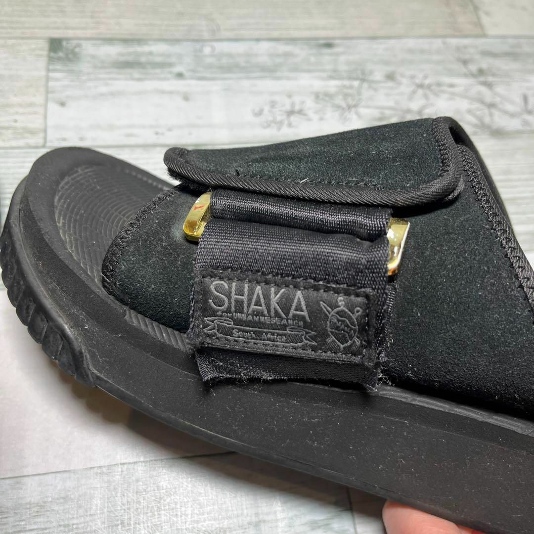 SHAKA(シャカ)のシャカ SHAKA サンダル 厚底サンダル ブラック レディース 24 スエード レディースの靴/シューズ(サンダル)の商品写真