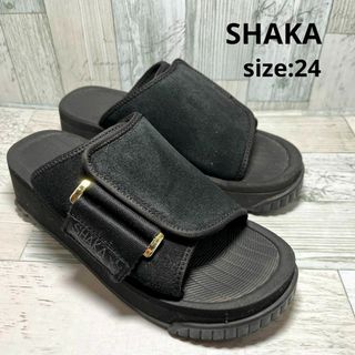 シャカ(SHAKA)のシャカ SHAKA サンダル 厚底サンダル ブラック レディース 24 スエード(サンダル)