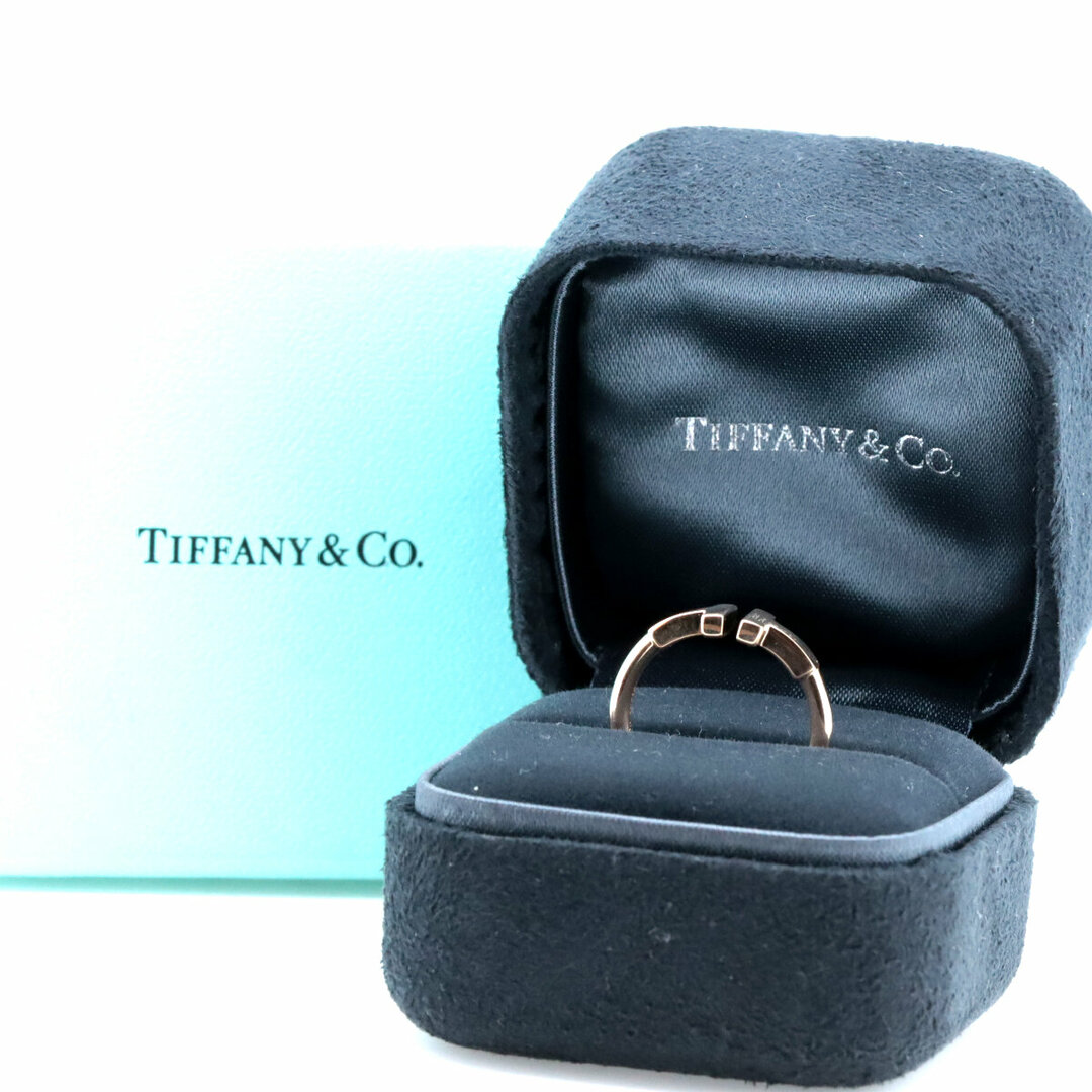 Tiffany & Co.(ティファニー)の目立った傷や汚れなし ティファニー T ワイヤー リング 指輪 9号 K18PG(18金 ピンクゴールド) レディースのアクセサリー(リング(指輪))の商品写真