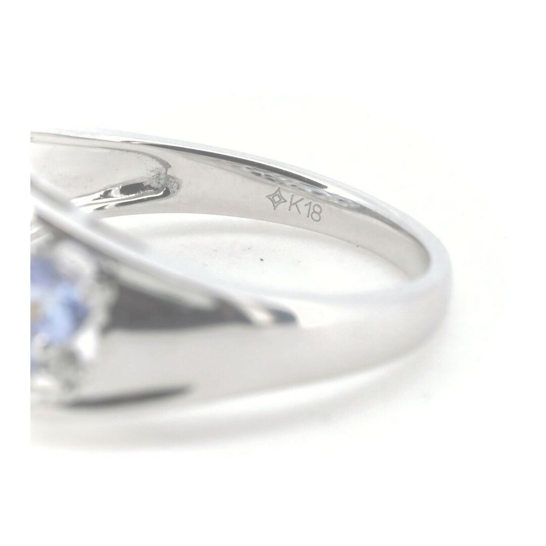 目立った傷や汚れなし GSTV タンザナイト ダイヤモンド リング 指輪 17号 1.50CT 0.05CT K18WG(18金 ホワイトゴールド) レディースのアクセサリー(リング(指輪))の商品写真