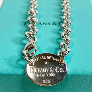 ティファニー(Tiffany & Co.)の新品仕上げ TIFFANY&Co. リターントゥ ロゴプレート チョーカー y4(ネックレス)