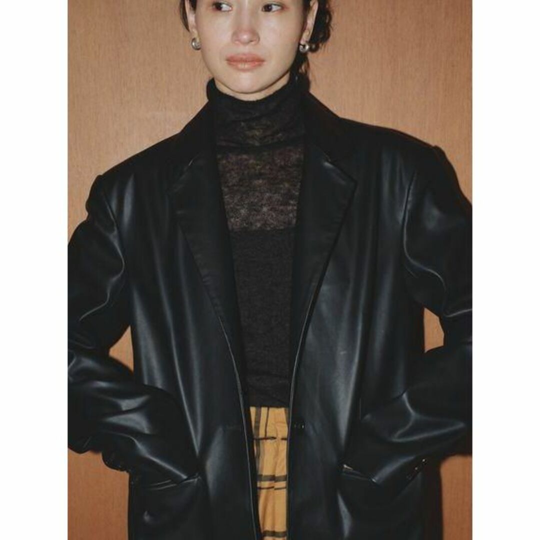 TODAYFUL(トゥデイフル)の【新品】TODAYFUL Ecoleather Tailored Jacket レディースのジャケット/アウター(テーラードジャケット)の商品写真