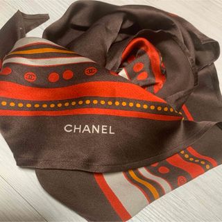 シャネル　CHANEL スカーフ　アシンメトリー　シルク