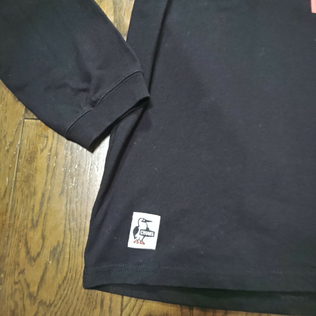 CHUMS(チャムス)のCHUMS　鮭　シャケ　ロンT　長袖　XL　黒 メンズのトップス(Tシャツ/カットソー(七分/長袖))の商品写真