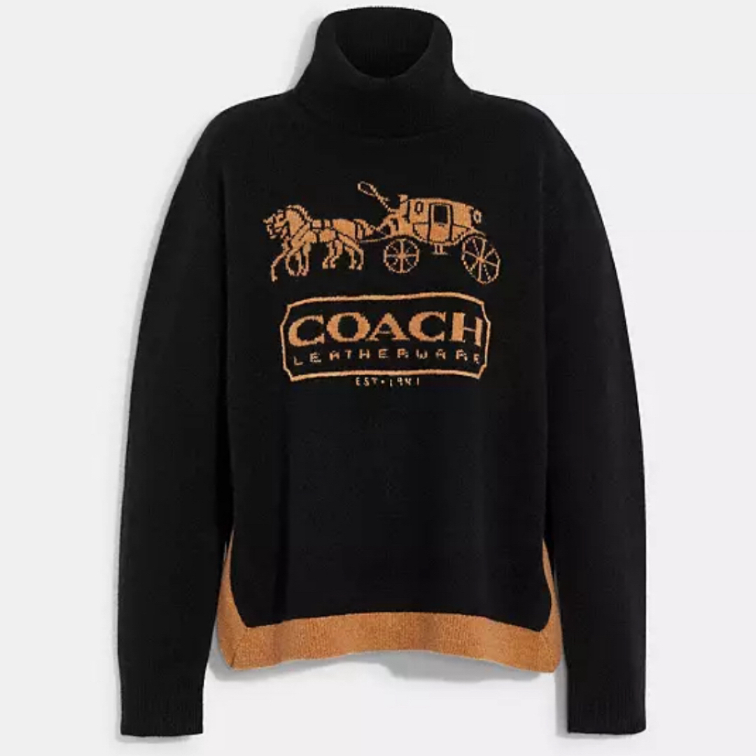 COACH(コーチ)のカラーブロック ホース アンド キャリッジ セーター レディースのトップス(ニット/セーター)の商品写真