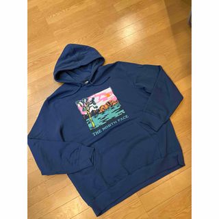 ザノースフェイス(THE NORTH FACE)のTHE NORTH FACE パーカー プルオーバー 大きいsize XL 紺(パーカー)