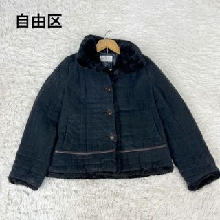 自由区 - 【美品】自由区 ノーカラーツイードジャケット Jules