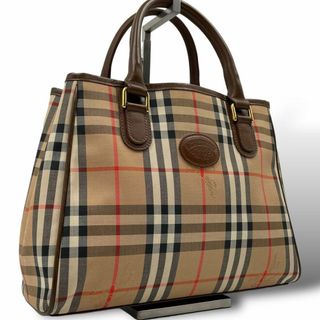 BURBERRY - BURBERRY ハンド バッグ 黒 ノバチェック フォーマル ...