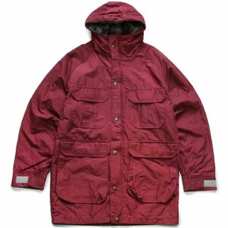 ウールリッチ(WOOLRICH)の70s USA製 Woolrichウールリッチ チェック ウールライナー マウンテンパーカー バーガンディ S★ビンテージ ジャケット アウトドア(マウンテンパーカー)