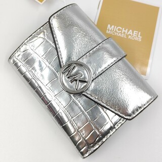 マイケルコース(Michael Kors)のマイケルコース MICHEAL KORS レディース財布 三つ折財布 クロコ調(財布)