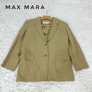 Max Mara - MAX MARA マックスマーラ 白タグジャケット ウール シルク 