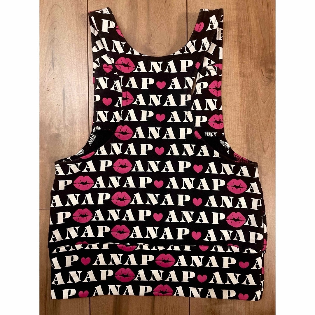 ANAP Kids(アナップキッズ)の⭐️ANAP⭐️LOGO ジャンパースカート　100 キッズ/ベビー/マタニティのキッズ服女の子用(90cm~)(スカート)の商品写真