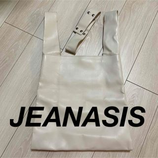 ジーナシス(JEANASIS)のJEANASIS ジーナシス　レザーライク3WAYトート アイボリー(トートバッグ)