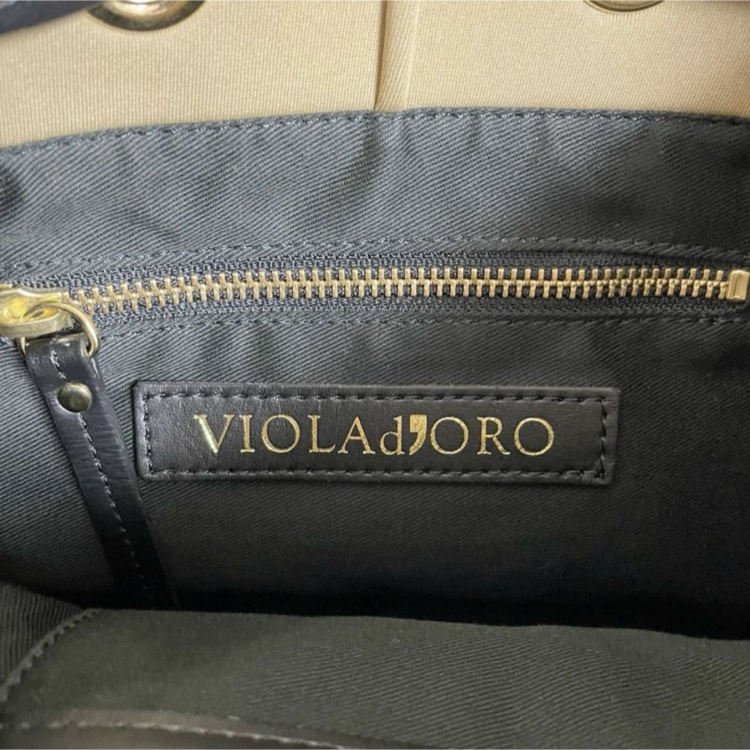 VIOLAd'ORO ヴィオラドーロ 巾着 バケツ バッグ ハンドバッグ
