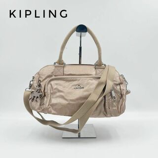 キプリング(kipling)の☆美品☆KIPLING バッグ かばん ショルダーバッグ バンドバッグ ベージュ(ハンドバッグ)