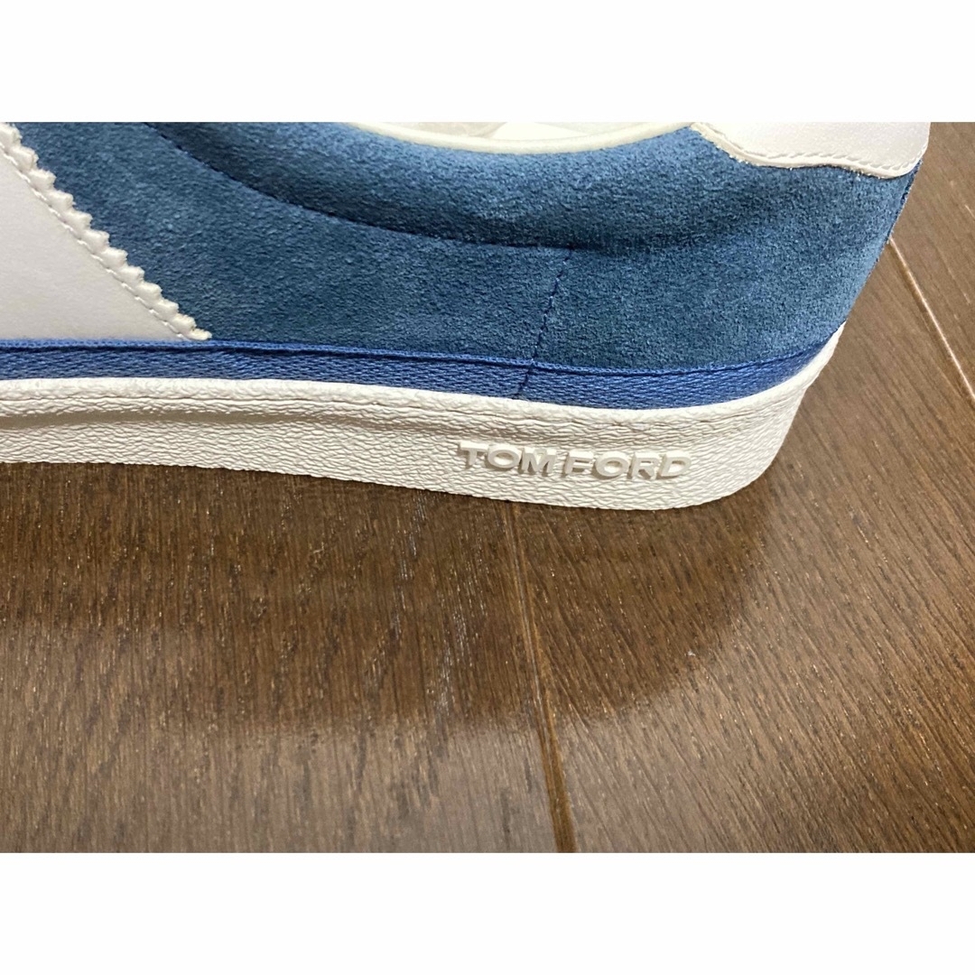 TOM FORD(トムフォード)の新品  トムフォードのレザースニーカー  ブルー メンズの靴/シューズ(スニーカー)の商品写真