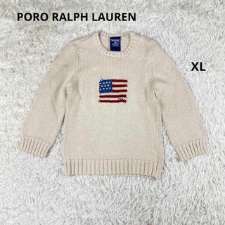 ポロラルフローレン(POLO RALPH LAUREN)の✨大人気✨　PORO RALPH LAUREN ニット　セーター　アメリカ国旗(ニット/セーター)