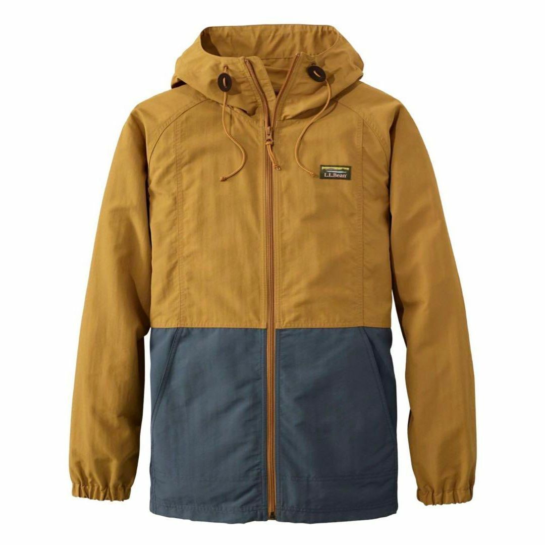 L.L.Bean(エルエルビーン)のエルエルビーン バイカラーマウンテンパーカー イエロー ブルー メンズ Sサイズ メンズのジャケット/アウター(ナイロンジャケット)の商品写真