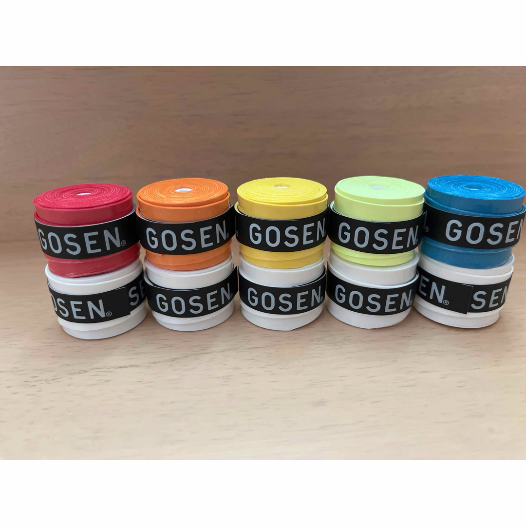 GOSEN(ゴーセン)のGOSEN グリップテープ 10個★迅速発送  アソート白✳︎色変更可 ゴーセン エンタメ/ホビーのエンタメ その他(その他)の商品写真